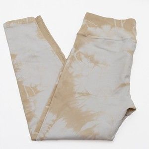 Offline By Aerie Tan/White Tie-Dye Leggings Womens Medium Stretch Leggings NWOT